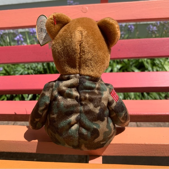 Ty Bundle of 2️⃣ Patriotic Bears 🇺🇸🐻 Spangle Beanie Buddy + Hero Beanie Baby - Picture 11 of 15